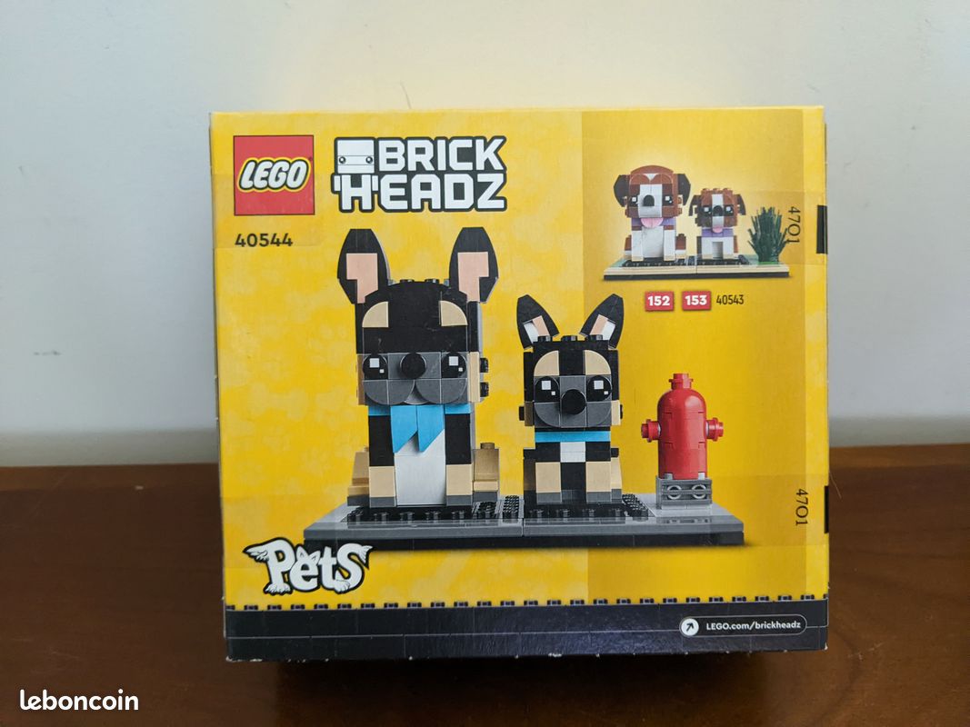 NEUF Scellé LEGO BrickHeadz 40544 Les bouledogues français (image 2)