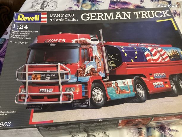 Camion Semi MAN F2000 Modèle 1/43ème – Métal Zamak, HOBBY CARS – Neuf En Boîte D’origine – Thème Publicitaire