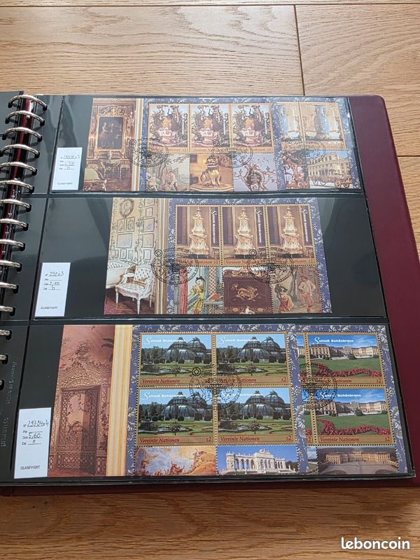 Collection Timbres ONU Vienne dans Classeur Luxe - 50 p. Complets & Blocs CITES/UNESCO (image 12)