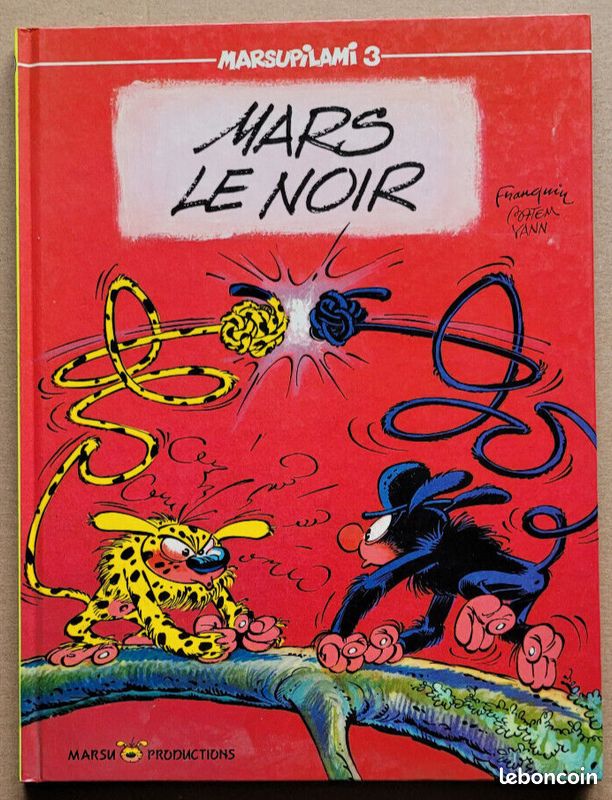 Marsupilami T 3 Mars le Noir BATEM YANN éd Marsu production Mars 1989 EO (image 1)