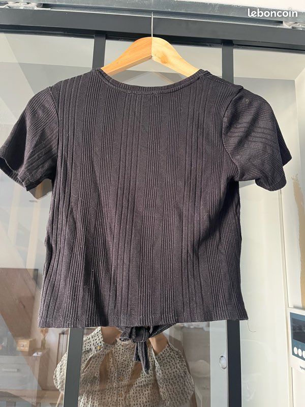 Crop Top Noir Noué Jennyfer – Taille XS (image 3)
