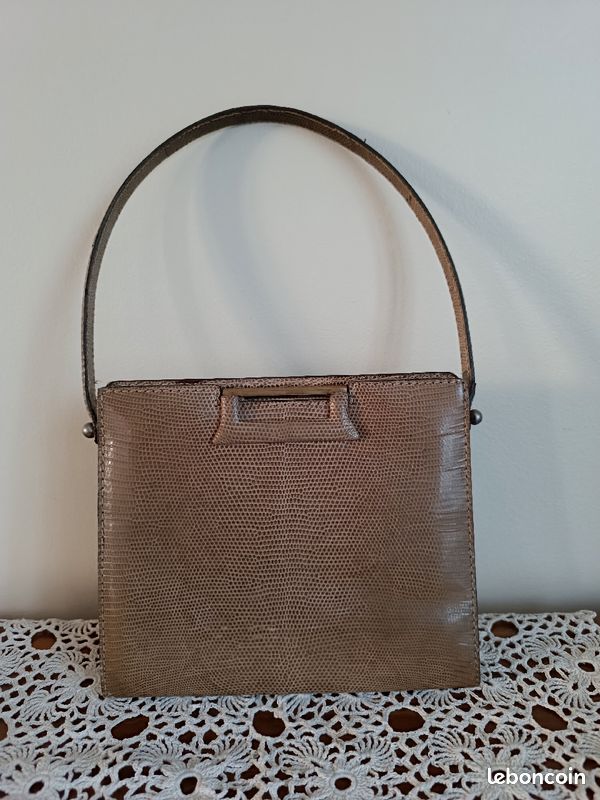 Sac à main Berma Paris Lézard véritable (image 1)