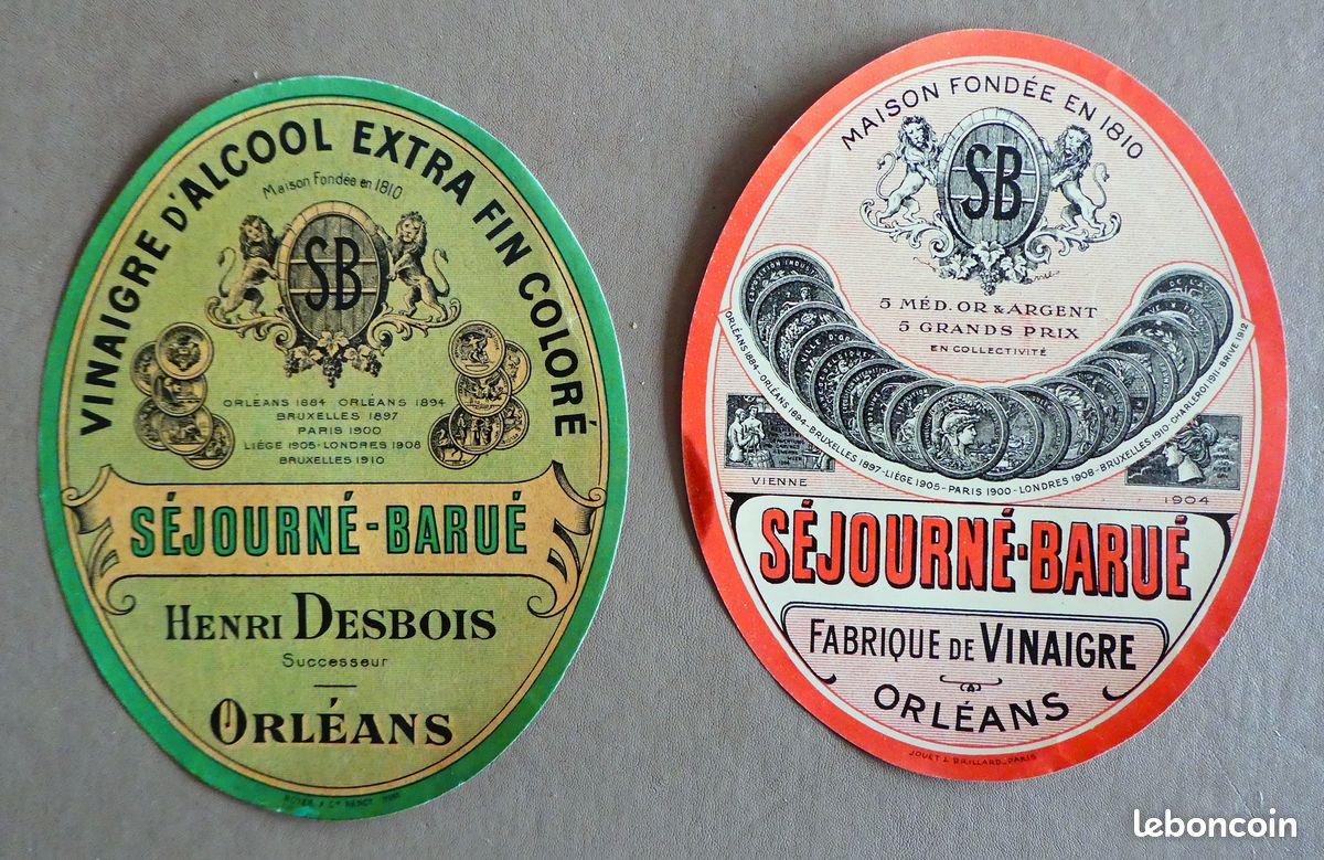 Étiquette Publicitaire Ancienne - Limonade SUZETTE - Brasserie Des Arènes Paris