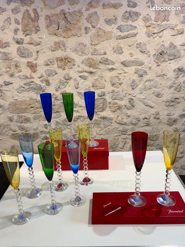 Flûtes cristal Baccarat FLUTISSIMO - Modèle Véga (image 1)