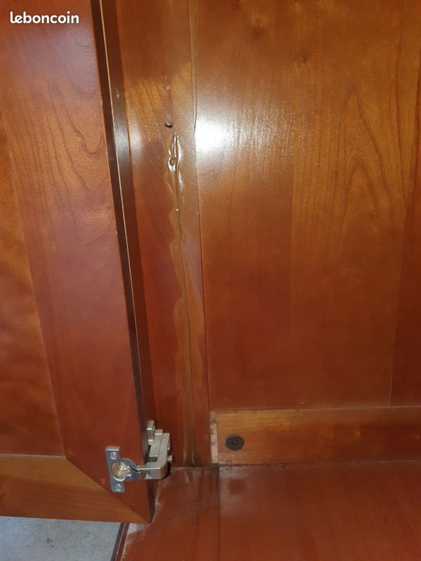 Armoire penderie Louis Philippe en merisier (image 10)