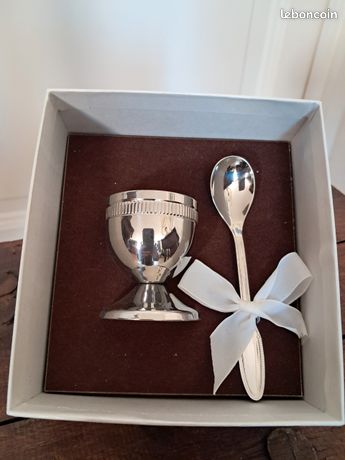 Lot De 2 Coquetiers En Inox - État Impeccable - Design Sobre
