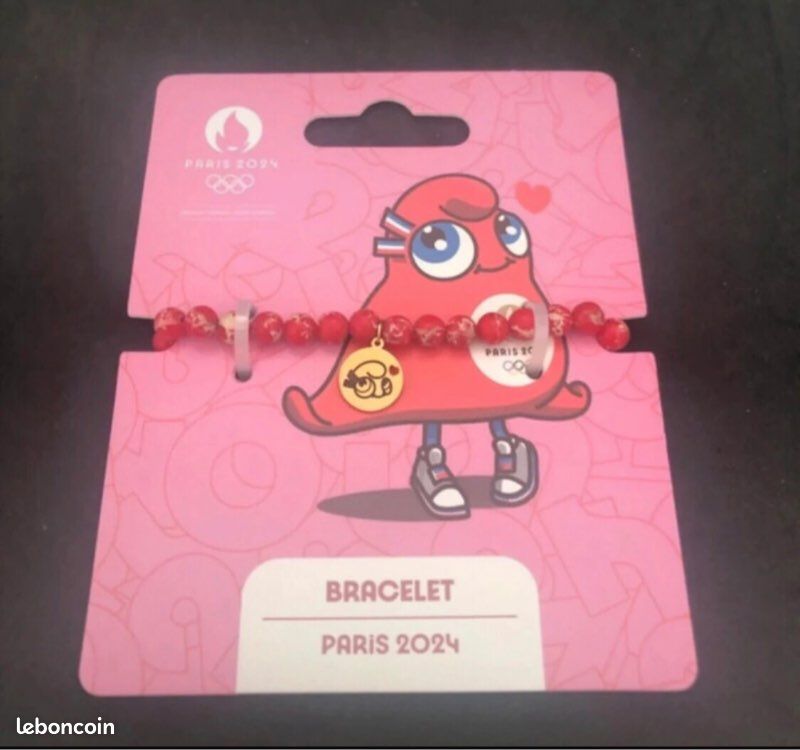 Bracelet chaîne Tour Eiffel Jeux Olympiques de Paris 2024