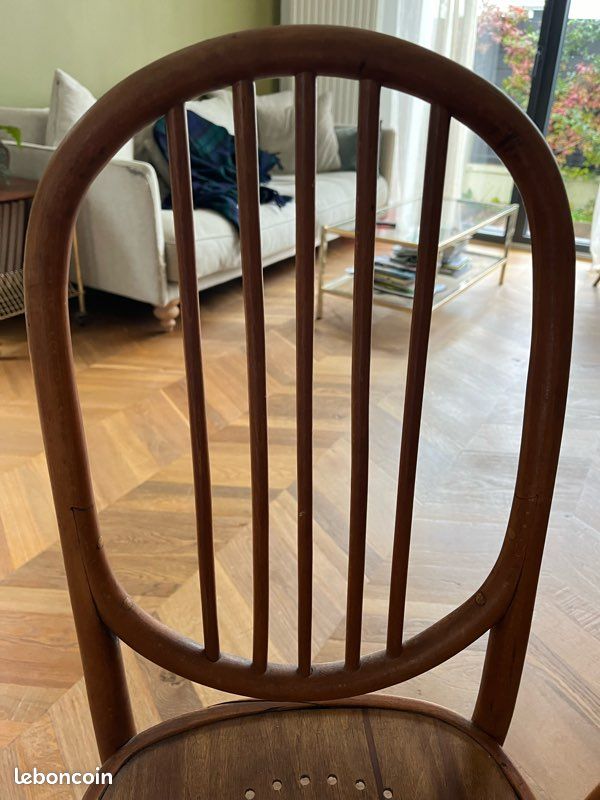 Chaises vintage bois rares polonaises (image 3)