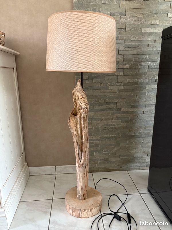 Lampe en bois flotté 1,10m neuve (image 7)