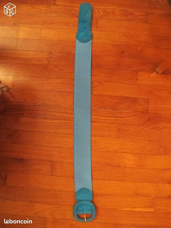 Ceinture vintage bleue T36 (image 1)