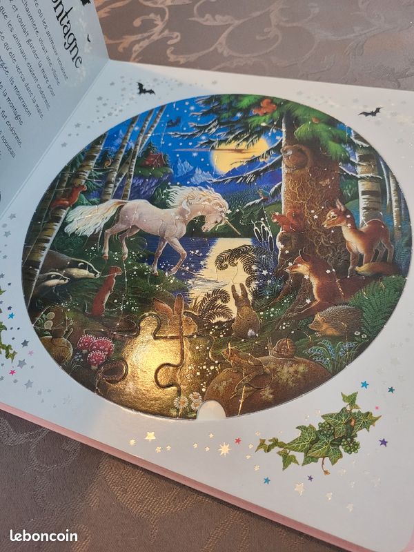 Livre puzzle "Le Monde merveilleux des Licornes" (image 3)