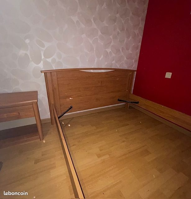 Lit 2 places + table de chevet (image 3)