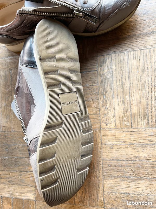 Sneakers jb Martin 38 bon état gris beige (image 6)