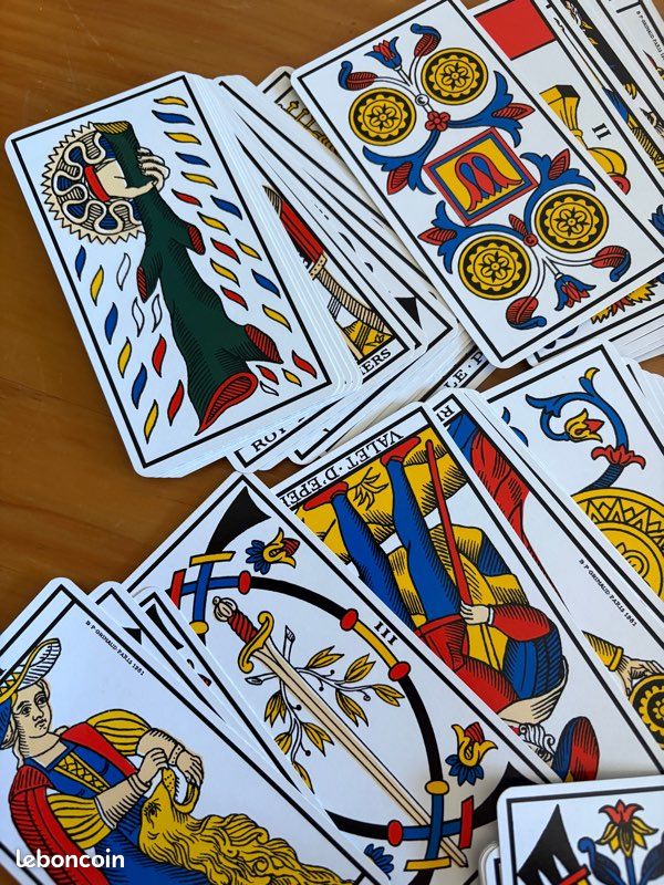 JEU TAROT DE luxe 78 cartes B.P. Grimaud – Coffret ancien complet + règle EUR 12,90 - FR