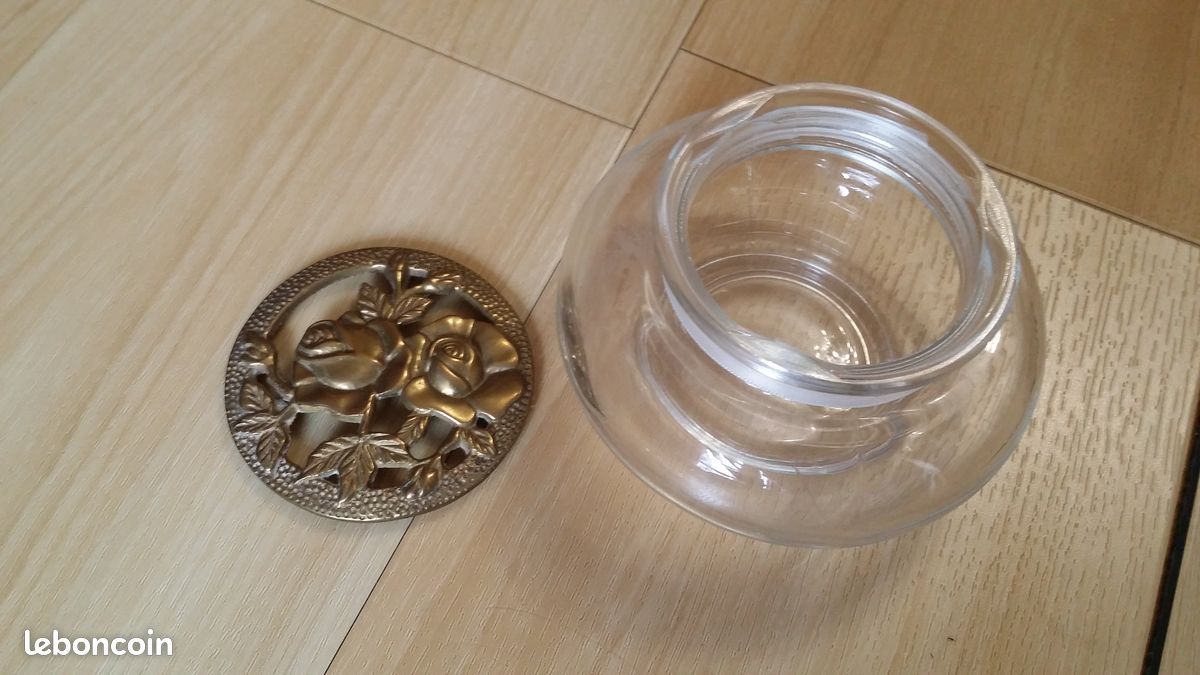 Bol pour pot pourri avec couvercle ajouré à roses (image 3)