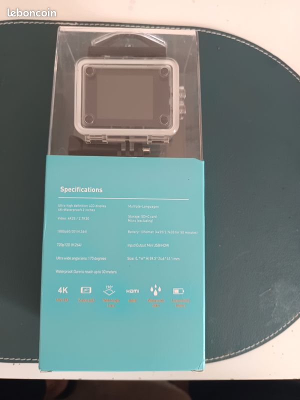 Action caméra 4 K ultra HD waterproof 30m (image 3)