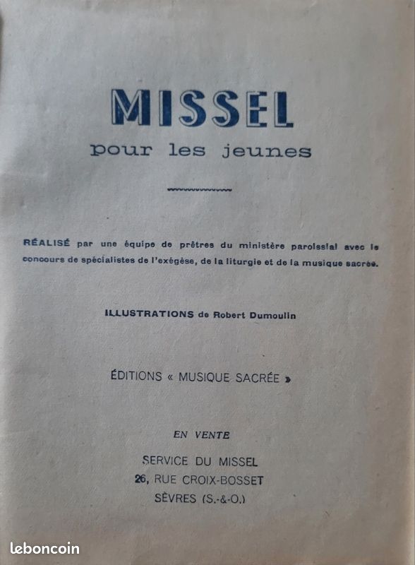 Missel pour les jeunes 1945 (image 2)