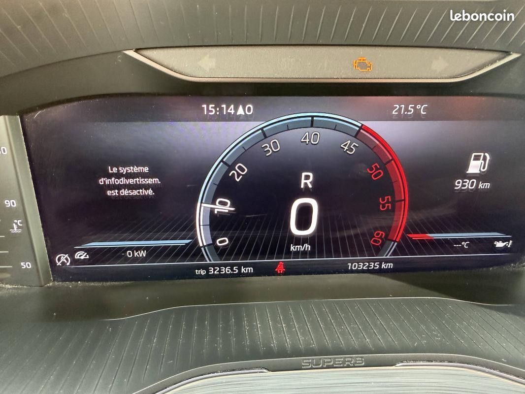 Skoda Superb III 2.0 TDI 150ch SCR Business DSG7 Garantie Nationale 12 Mois (image 9)