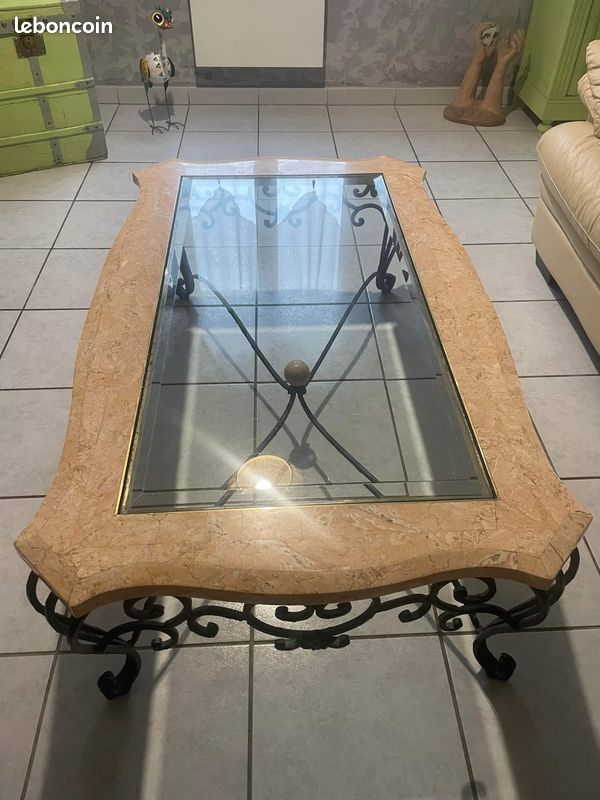 Table basse marbre/pierre (image 2)