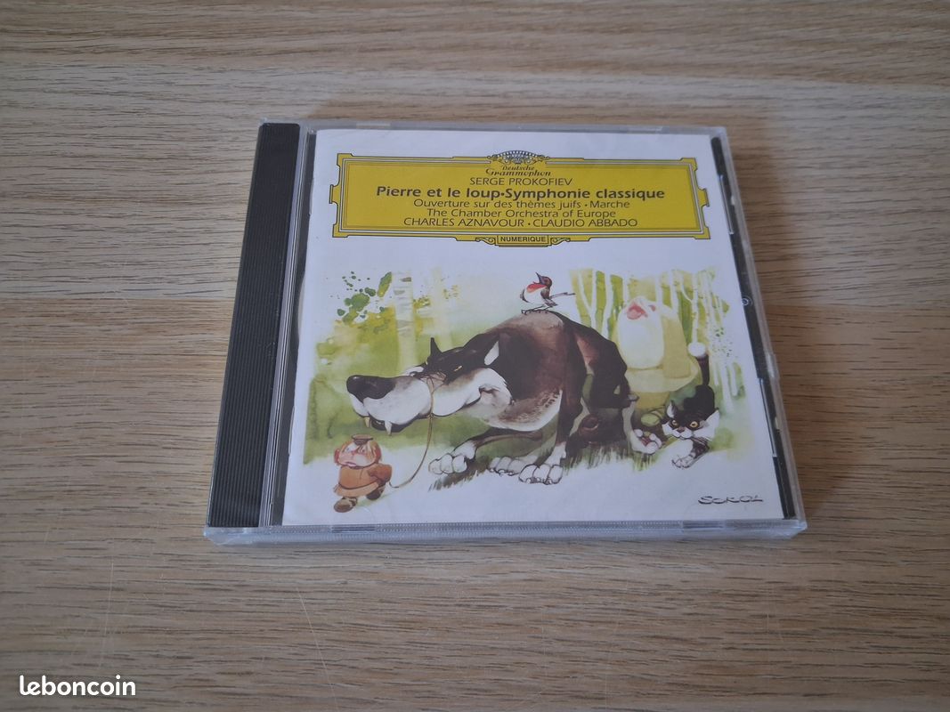 Neuf et scellé Album Cd Pierre Et Le Loup • Symphonie Classique • Ouverture Sur Des Thèmes Juifs • Marche / 2015 (image 1)