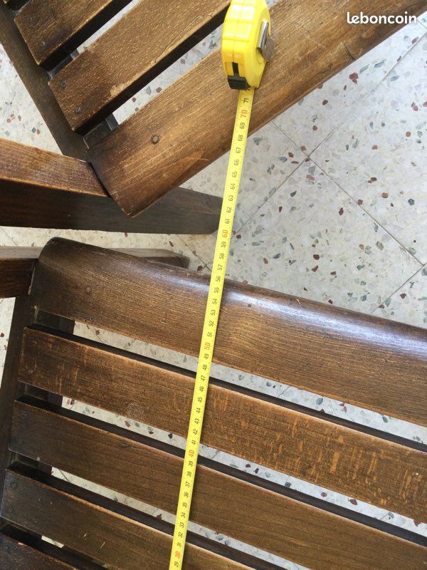 Paire de fauteuils vintage bois (image 4)