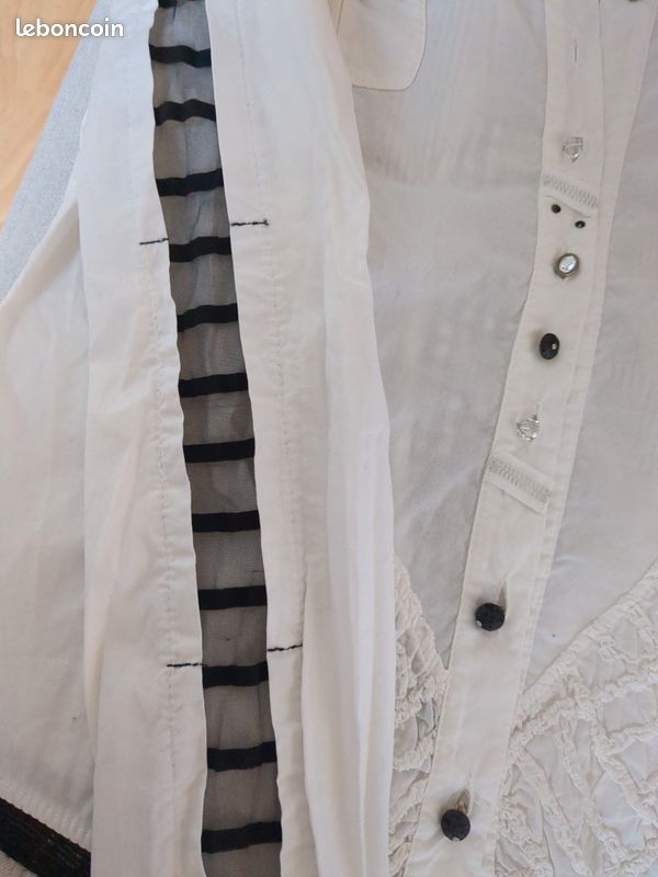 Chemisier ELISA CAVALETTI Taille S/36 - Coton Lin élasthanne Soie - Occasion Très Bon état
