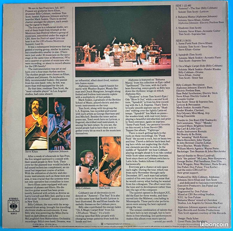 ♥🎼 33t 🇺🇸 Cobham - Johnson - Khan - Scott (Alivemutherforya) ✷ 1978 eo (image 2)