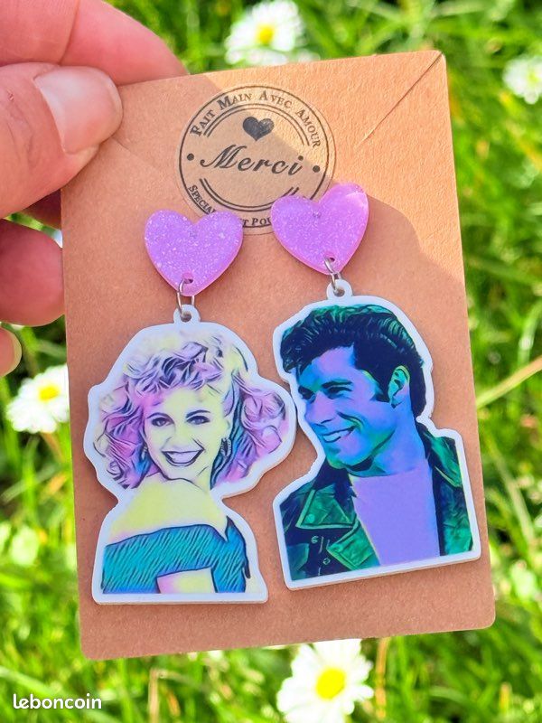 Boucles d’oreilles Grease (image 2)