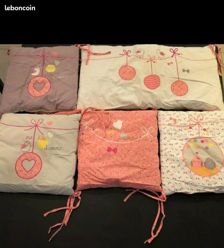 Tour de lit + housse de couette (image 1)