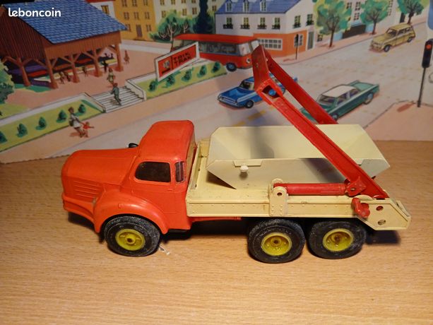 Norev 1/43 – Berliet TBO Multibenne – Benne Orange – Année 1970 – Manques (voir Photos)