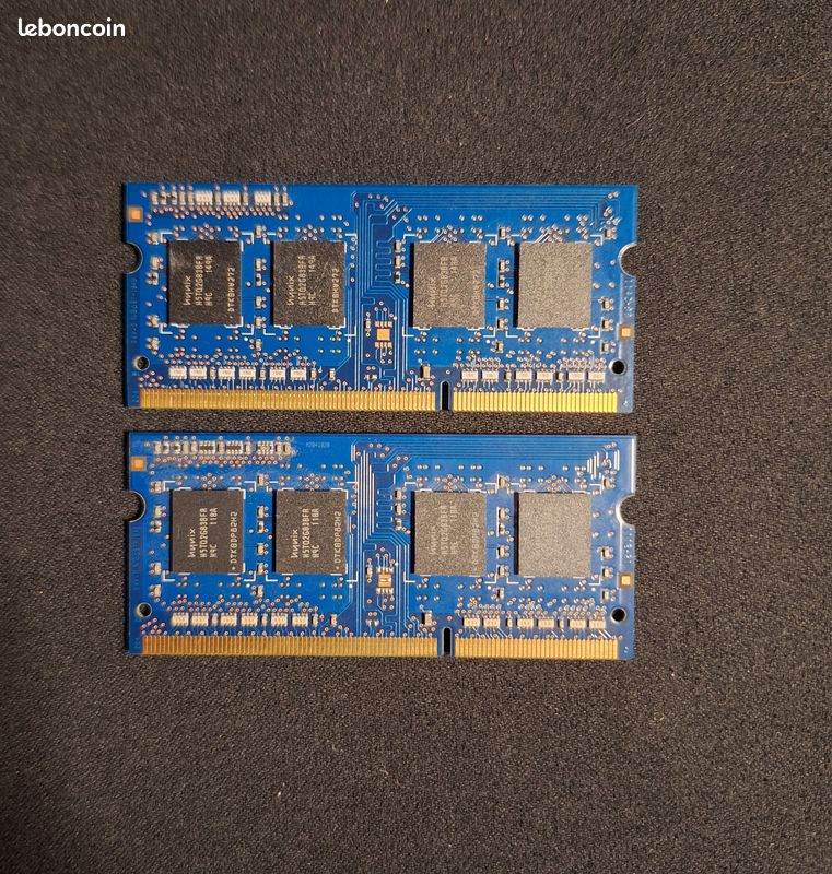 IMac DDR3 Mémoire RAM 4 Go SODIMM 1333 MHz DDR3 PC3-10600 Hynix 2 x 2 Go (4 Go total) PC3-10600 iMac 2010 2011 2Rx8 Apple Mac - Accessoires informatique