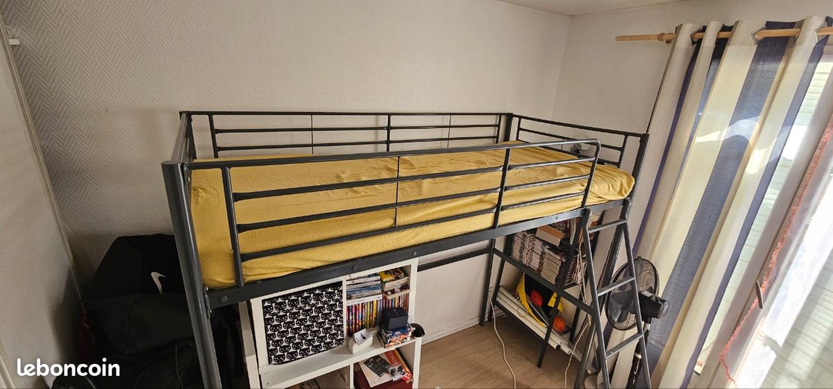 Lit mezzanine en fer (image 1)