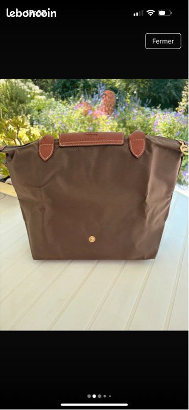 Sac pliage Kaki , Longchamp, taille S (image 2)