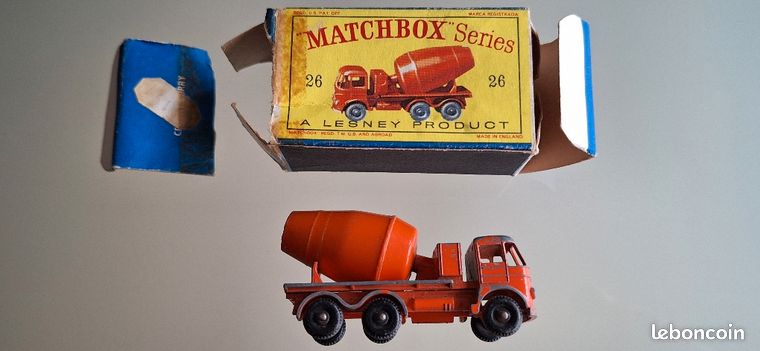 Matchbox Superfast 19 Camion De Ciment – Boîte D’origine (MIB) Pour Collectionneur