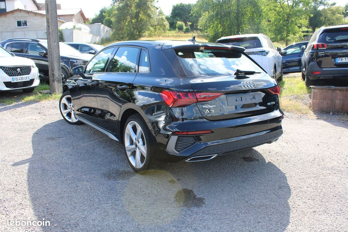 Audi A3 SPORTBACK TFSI 150 CV S-LINE HYBRIDE GPS 3D CAMÉRA JA 18 I-COKPIT FULL LED BOITE S-TRONIC (image 3)