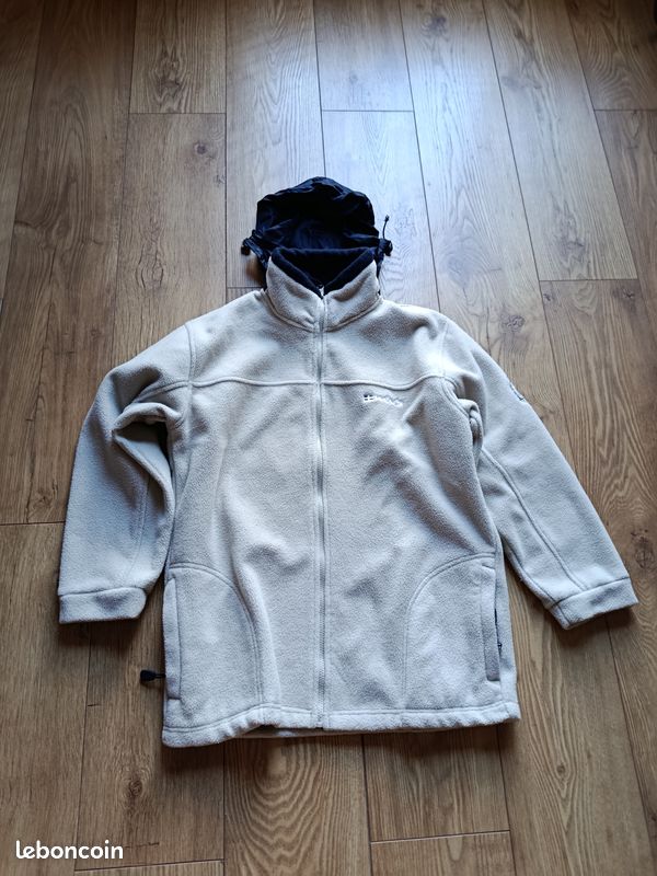 Veste polaire marque win's beige taille m (image 3)