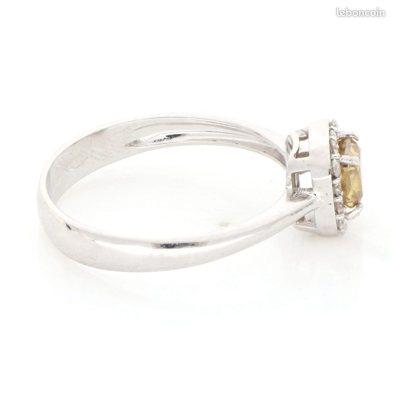 Bague en or blanc 18k et diamants (image 3)