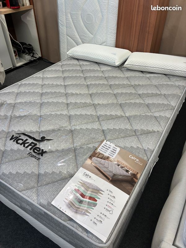 Matelas sommiers 90/190 140/190 160/200 180/200 (image 4)