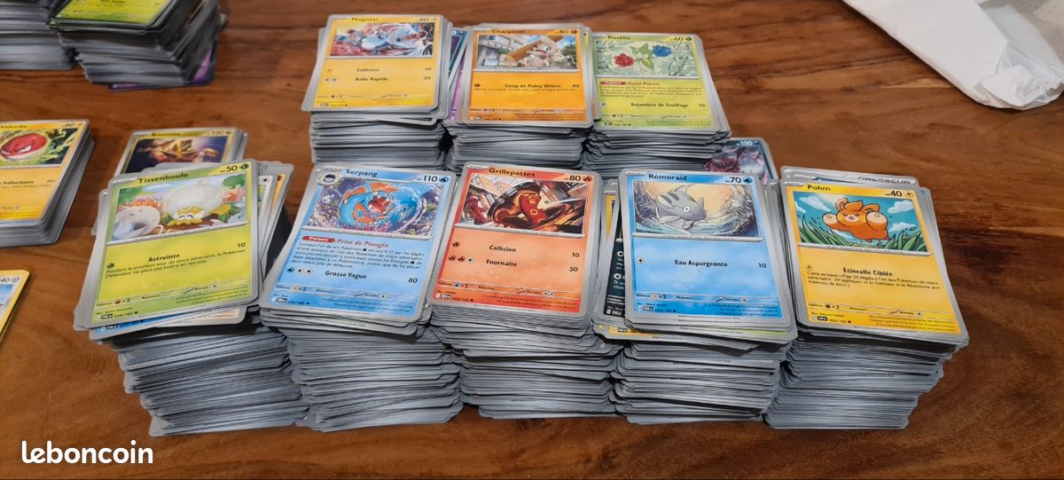 Pokemon lot 600 cartes brillantes + normales (image 1)
