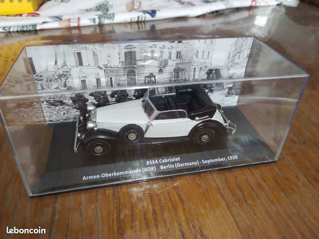 Voiture Miniature RA3-14 Cabriolet URSS - Échelle 1:43, Marque Abtonpom, Vintage Avec Boîte