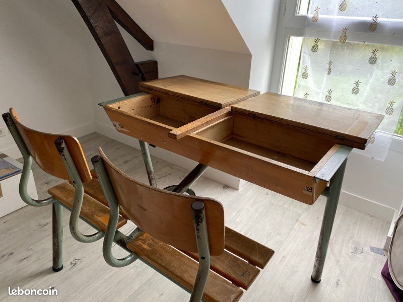 Bureau écolier vintage (image 2)