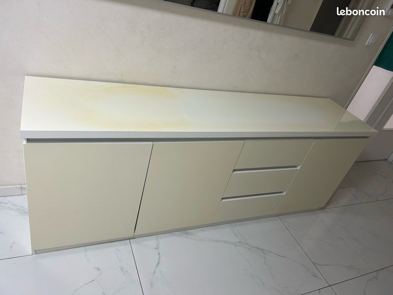 Bahut blanc laqué (image 1)