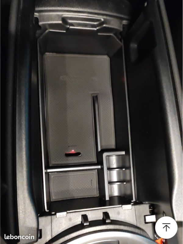 Organisateur Console Centrale Mercedes GLC/X253/EQC/Classe C - Boîte De Rangement Avec Tapis Antidérapant | 2015-2022