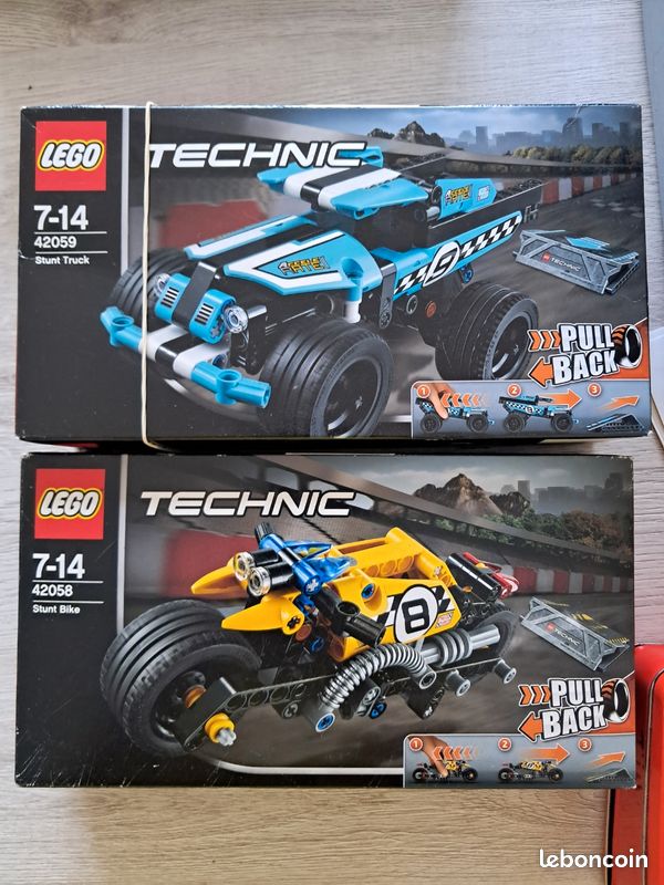 Lego Toys Lego Technic Instructions 42058 And 42059 Stunt Truck