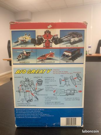 Bioman 2 - Maskman - biogalaxy robot bandai 1987