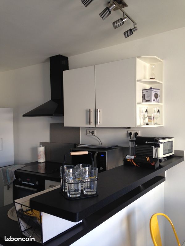 T2 top emplacement - tout confort : vue canal, balcon, clim, wifi, garage (image 2)