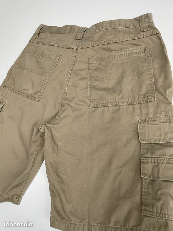 Wrangler Authentics vintage beige camel cargo shorts Mens W31 (image 12)