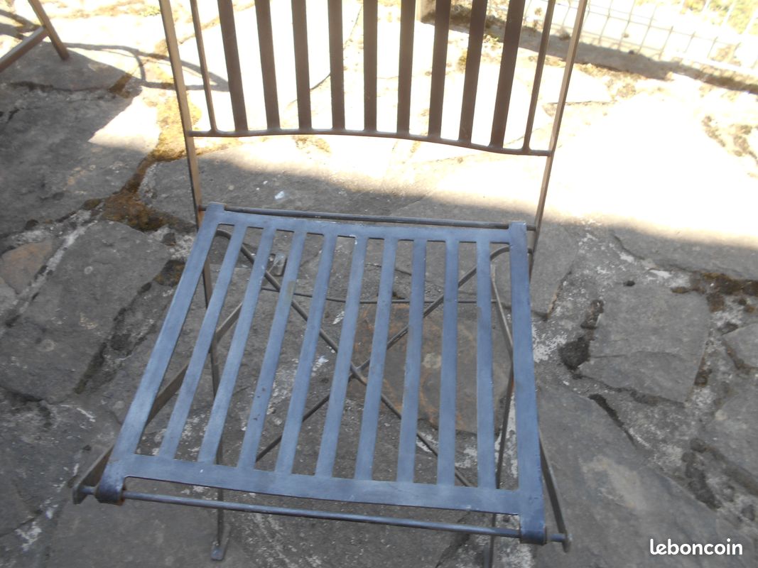Chaise jardin métallique (image 4)