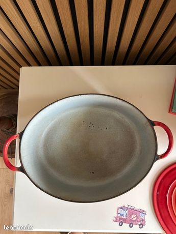 Grande Cocotte Ovale En Fonte Le Creuset Vintage - Orange, ø 28 Cm, N°D, Fabriquée En France