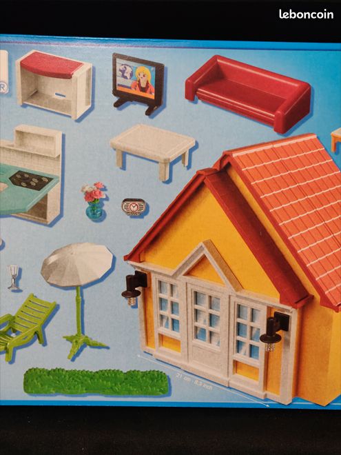 Playmobil 6020 – Maison De Vacances Transportable, Bâtiment Complet (neuf)